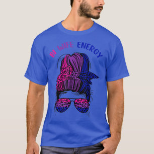 Camiseta Bi Wife Energy LGBTQ Support Wife Mom Leopard Mess