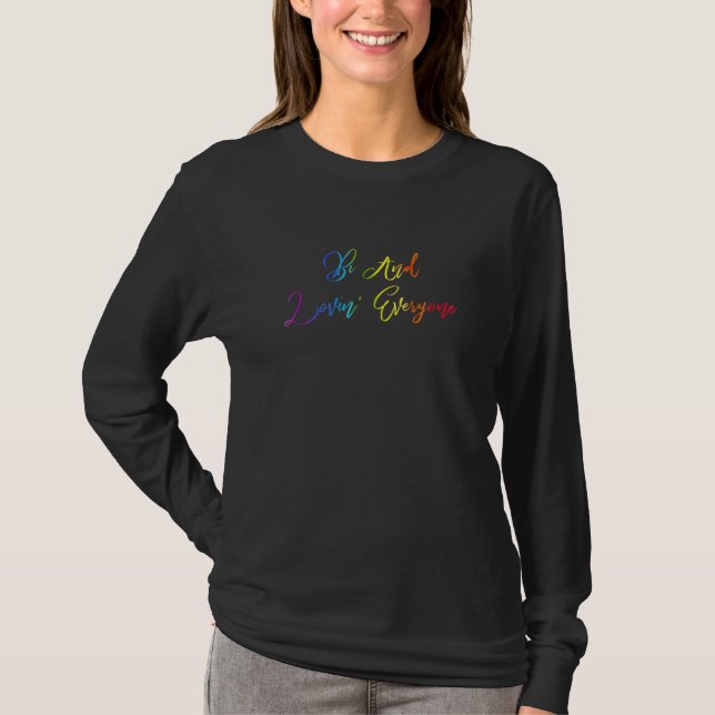 Camiseta Bi Y Lovin All Rainbow Bi Pride 3 (Anverso)