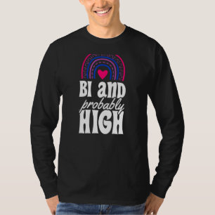 Camiseta Bi Y Probablemente Alto Orgullo Bisexual Lluvia Bo