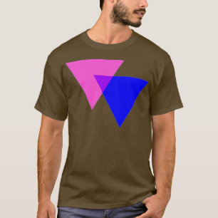 Camiseta Biangles LGBT Bi Triángulos Bandera del Orgullo Bi