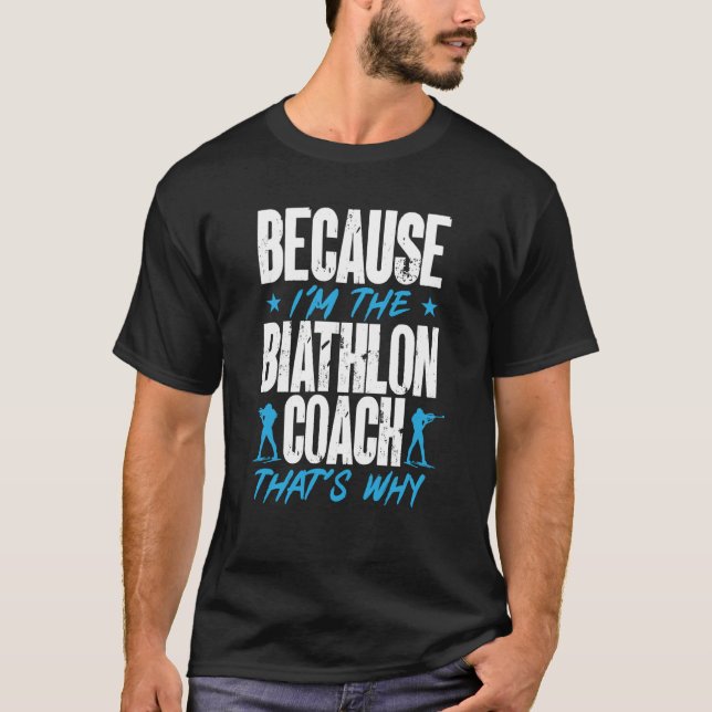 Camiseta Biathlon Coach Coaches Skiing Shooting Coaching Tr (Anverso)