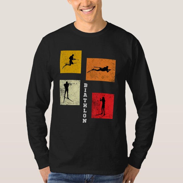 Camiseta Biathlon Cross Country Skiing Biathlete Winter Spo (Anverso)
