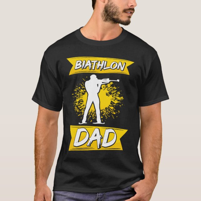 Camiseta Biathlon Dad  Winter Sports Biathlete Father Mount (Anverso)