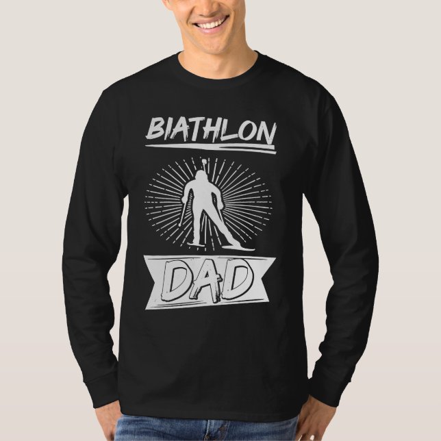 Camiseta Biathlon Dad Winter Sports Snow Biathlete Cross Co (Anverso)