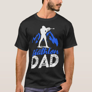 Camiseta Biathlon Dad Winter Sports Snow Biathlete Cross Co