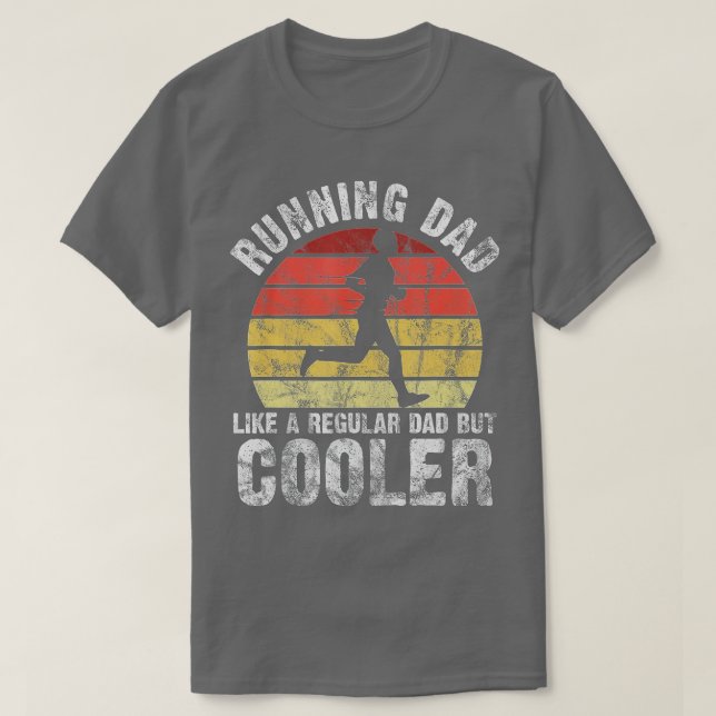 Camiseta Biathlon Runner Marathon Running Dad Father's Day  (Diseño del anverso)