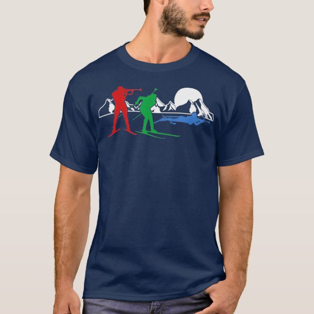 Camiseta Biathlon Ski Winter Sports Cross Country Skiing (Anverso)