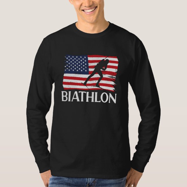 Camiseta Biathlon Target Skiing Biathlete Shooting Sports C (Anverso)