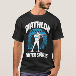 Camiseta Biathlon Winter Sports Biathlete Shooting G