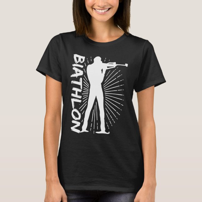 Camiseta Biathlon Winter Sports Snow Biathlete Cross Countr (Anverso)