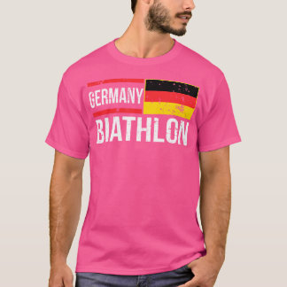 Camiseta Biatlón blanco de tiro en bicicleta deportiva de t