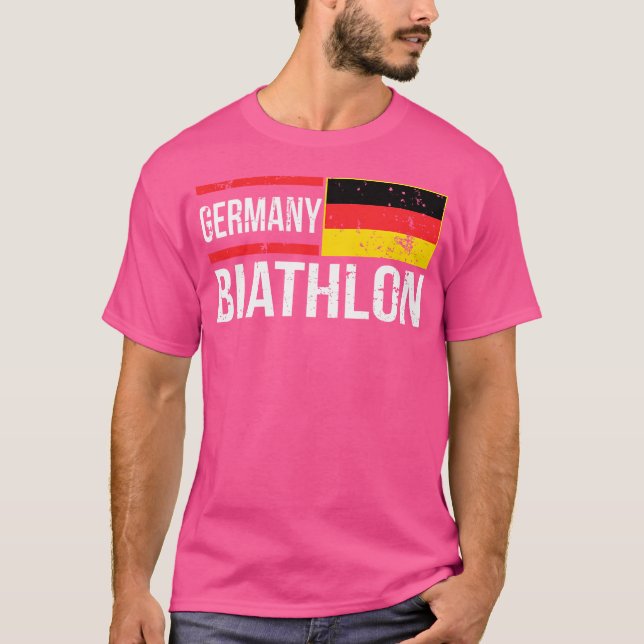 Camiseta Biatlón blanco de tiro en bicicleta deportiva de t (Anverso)