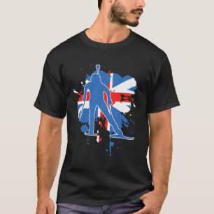 Camiseta Biatlón de Bandera de Gran Bretaña - Biatlón Britá