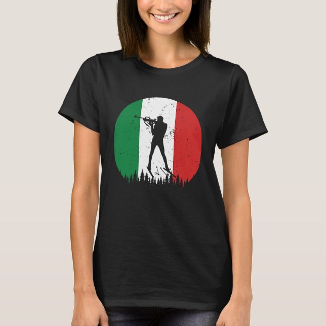 Camiseta Biatlón Italia Copa Mundial de Invierno Tierra Dep (Anverso)