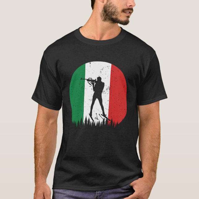 Camiseta Biatlón Italia Copa Mundial de Invierno Tierra Dep (Anverso)