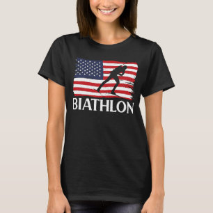 Camiseta Biatlón Objetivo Esquiar Biatleta Shooting Sports 