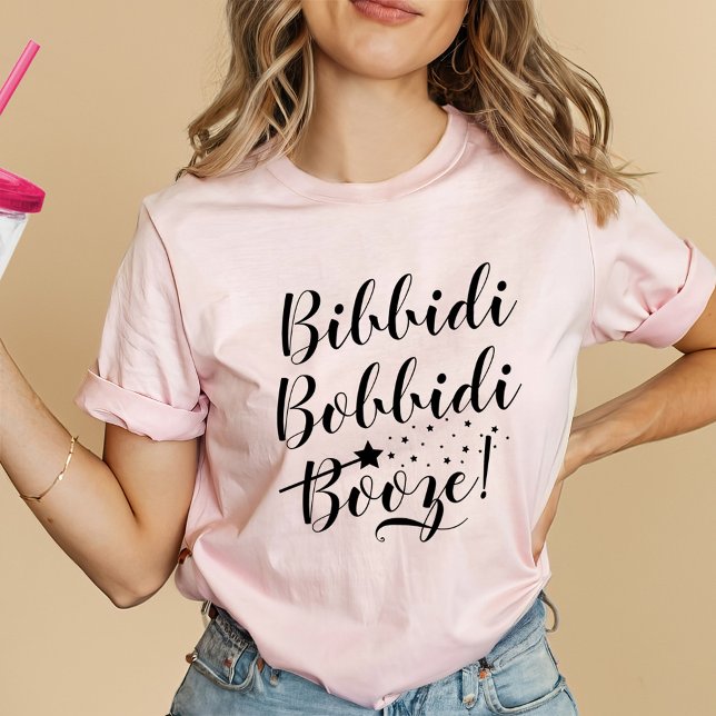 Camiseta Bibbidi Bobbidi Booze Gracioso Mágico Rosa de las  (Subido por el creador)