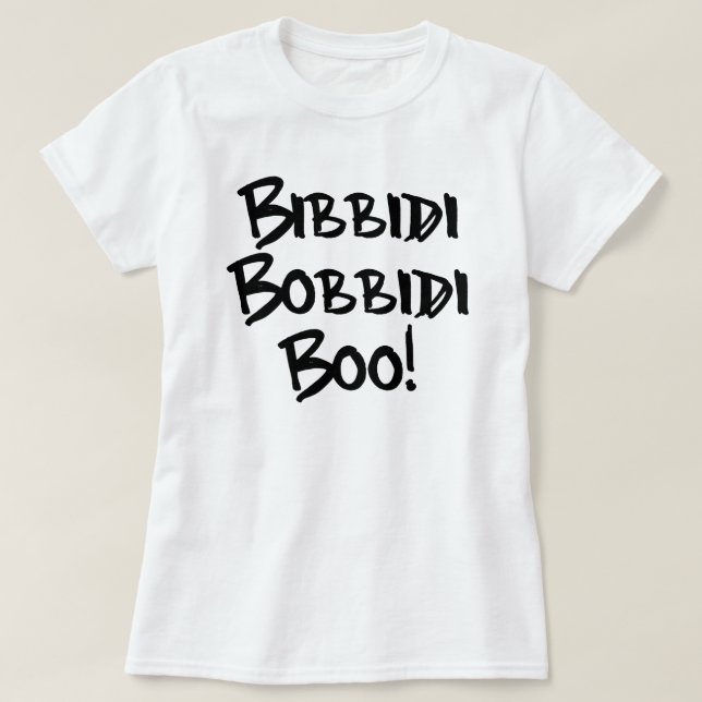 CAMISETA ¡BIBBIDI, BOBIDI, BOO! (Diseño del anverso)