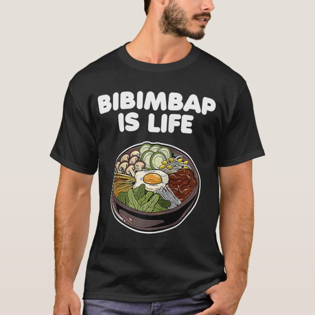 Camiseta Bibimbap Es La Vida De La Comida Coreana Rice Kimc (Anverso)