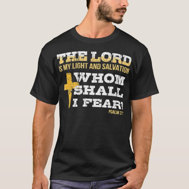 Camiseta Bible Psalm 271 Religious Items Patriotic Christia (Anverso)
