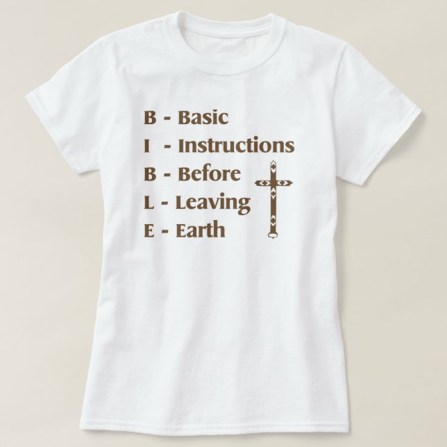 Camiseta Biblia (Diseño del anverso)