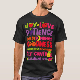 Camiseta Biblia Cristiana Verse Fruta Del Espíritu Galatian