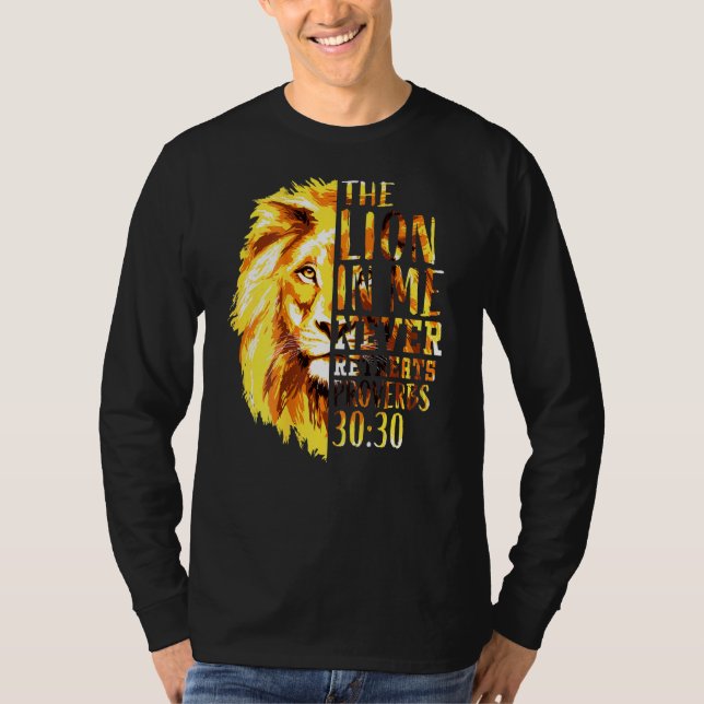 Camiseta Biblia Cristiana Verse Hombres Padre León De Judá  (Anverso)