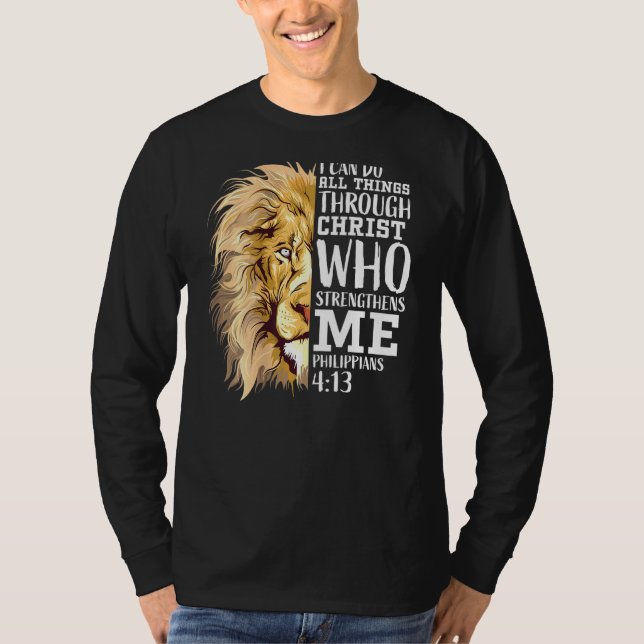 Camiseta Biblia Cristiana Verse Hombres Padre León De Judá  (Anverso)