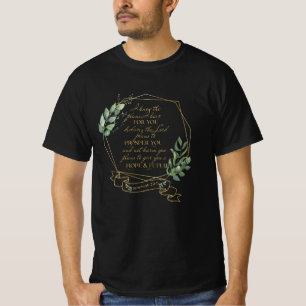 Camiseta Biblia cristiana Verse Jeremías 29 12