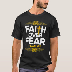 Camiseta Biblia Cristiana Verse Salmo 563 Flor Mariposa