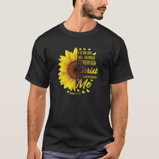 Camiseta Biblia cristiana Verse Scripture Philippians 4 13 