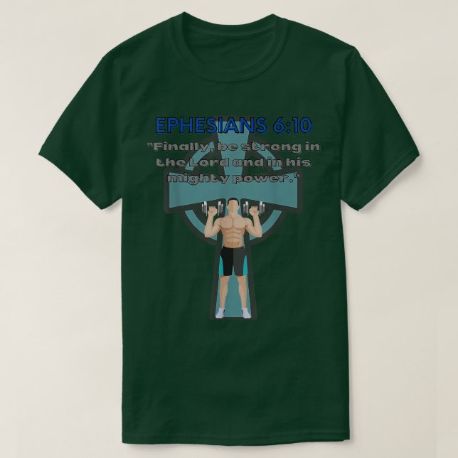 Camiseta Biblia cristiana versus entrenamiento Fitness Gym  (Diseño del anverso)
