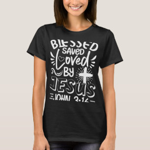 Camiseta Biblia cristiana versus Juan 3 16 Religiosa