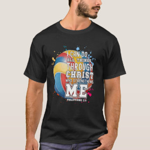 Camiseta Biblia cristiana versus religión por el voleibol