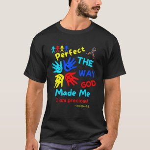 Camiseta Biblia de autismo Isaías Perfecto Dios me hizo des