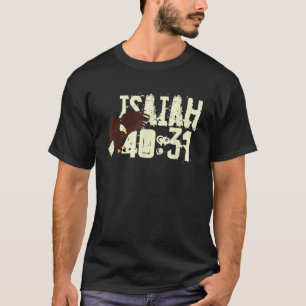 Camiseta Biblia de la fe cristiana águila Verse Isaiah 40 3