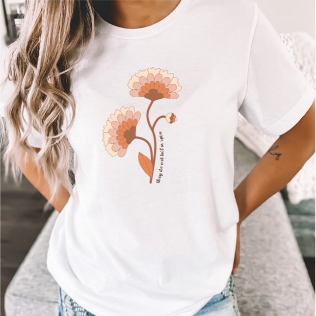 Camiseta Biblia floral contra arriba, cristiana mujer (Subido por el creador)