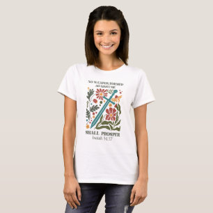 Camiseta Biblia inspiradora versus flor silvestre