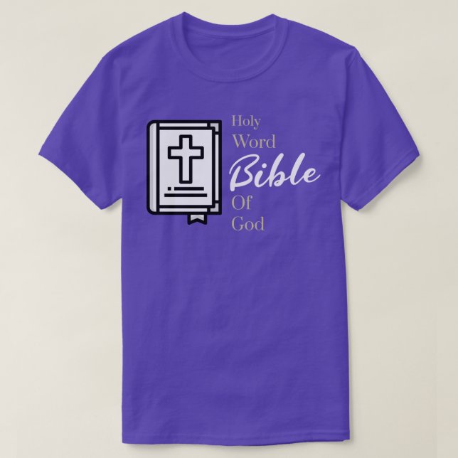 Camiseta Biblia Palabra Santa De Dios (Diseño del anverso)
