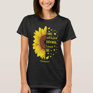 Camiseta Biblia religiosa contra mujeres girasol cristiana
