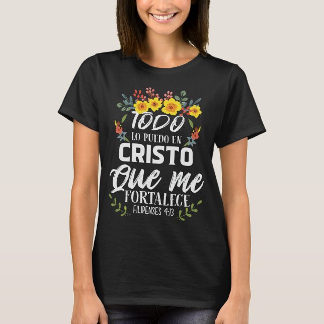 Camiseta Biblia religiosa cristiana española (Anverso)
