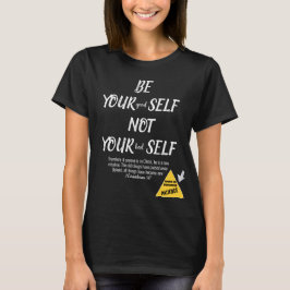 Camiseta Biblia Verse Be Yourself 2 Corinthians 5:17