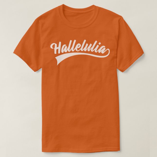 Camiseta Biblia Verse Hallelulia God Premium (Diseño del anverso)