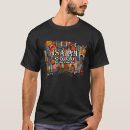 Camiseta Biblia Verse Isaiah 22:22 Puertas Collage Religios