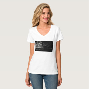 Camiseta Biblia Verse Scripture 1 Peter 5:8 V-Cuello femeni
