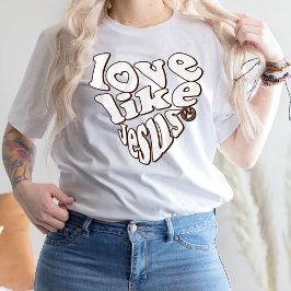 Camiseta Biblia Verse Trendy Shirt, Love Like Jesus T-Shirt