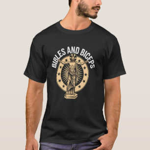 Camiseta Biblias y Bíceps de Jesucristo Funny Christian Bod
