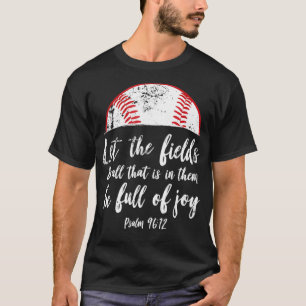 Camiseta Bíblica de béisbol Verse Cute Salmo Cristiano 96 R