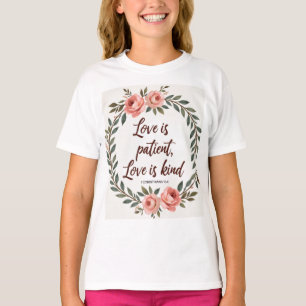 Camiseta Bíblica "El Amor Es Paciente, El Amor Es 