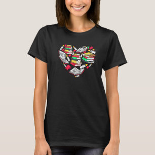 Camiseta Bibliofilia Para Bookworm Love To Read Book Heart